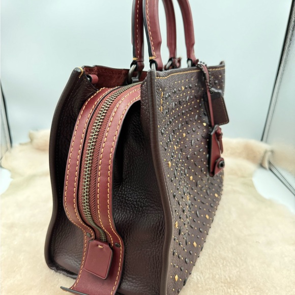 1941 Coach Rogue 30 Anniversary Rivets Oxblood - Picture 2 of 16